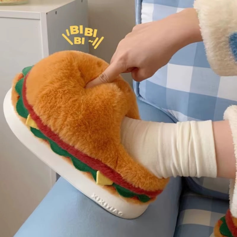 Pantufla de peluche mullida