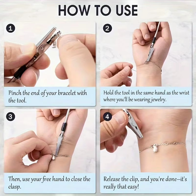 1Pc Retractable Bracelet Tool Jewelry Helpers Hand Bracelet Helpers Bracelet Fastening Helper Tools for Jewelry Bracelet Watch